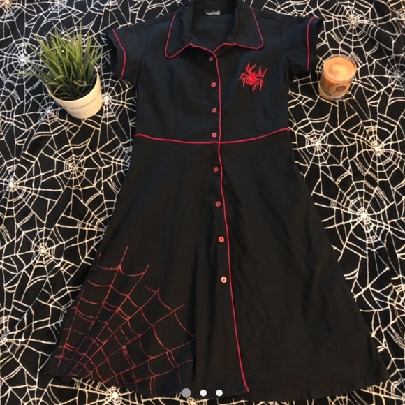 RockSteady Dresses & Skirts - Rock Steady Black Widow Dress Medium